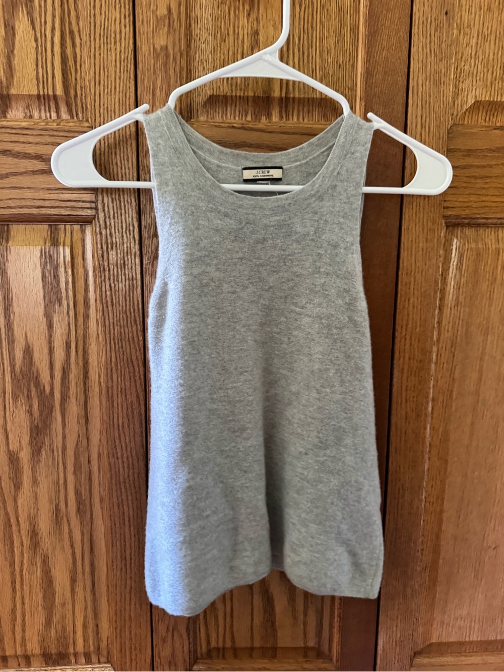J. Crew Gray Cashmere Crewneck Sweater